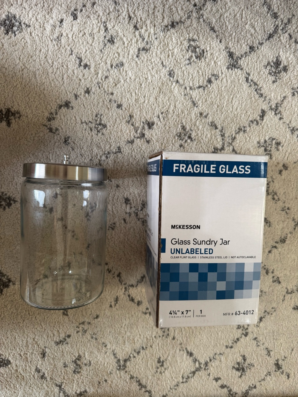 Glass Sundry Jar with Lid